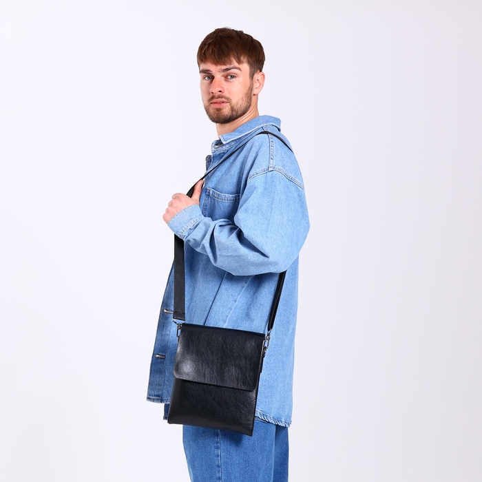 Сумка мужская, цвет чёрный Сумка мужская, цвет чёрный