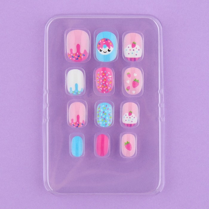 Детские накладные ногти «Сладкий десерт», 12 шт Детские накладные ногти «Сладкий десерт», 12 шт
