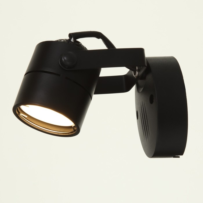Спот Спот "Яркий луч" 1х3Вт GU10 черный 8х5х13см