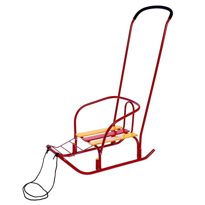 Санки «Ветерок 7», цвет алый Санки «Ветерок 7», цвет алый