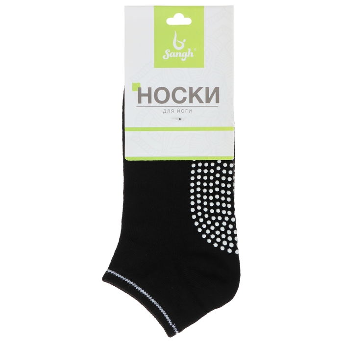 Носки для йоги Sangh, р. 36-39, цвет чёрный Носки для йоги Sangh, р. 36-39, цвет чёрный