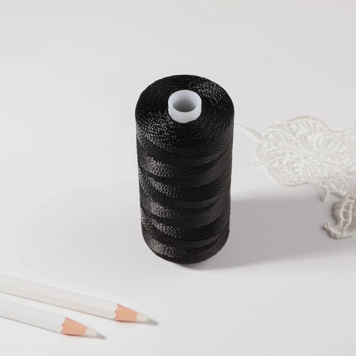 Нитки 3К, 200 м, цвет чёрный №6818, цена за 1 штуку Нитки 3К, 200 м, цвет чёрный №6818, цена за 1 штуку