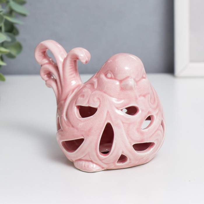 Сувенир керамика Сувенир керамика "Воробушек с узорами на крыльях и хвосте" МИКС 8,2х7,8х12 см