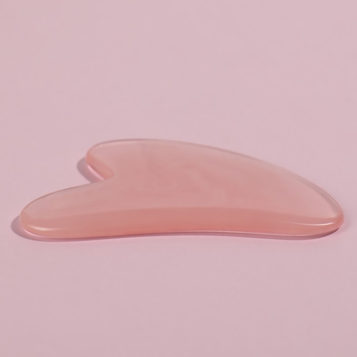 Массажёр гуаша «Сердце», 8,5 × 5,5 см, цвет розовый Массажёр гуаша «Сердце», 8,5 × 5,5 см, цвет розовый