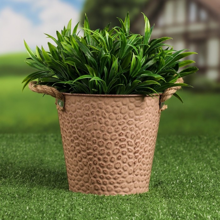 Кашпо  Кашпо "Ведерко чешуя" МИКС, 16х16х14см