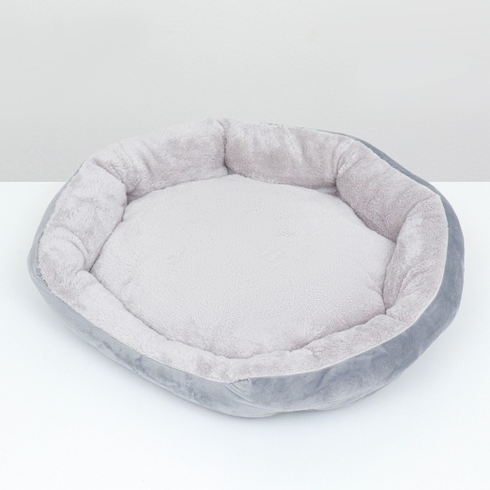 Лежанка для животных  Лежанка для животных "Кувшинка", 50 см, серая