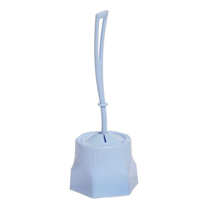 Ёршик для унитаза с подставкой «Лотос», 13,5×13,5×34,5 см, цвет МИКС Ёршик для унитаза с подставкой «Лотос», 13,5×13,5×34,5 см, цвет МИКС