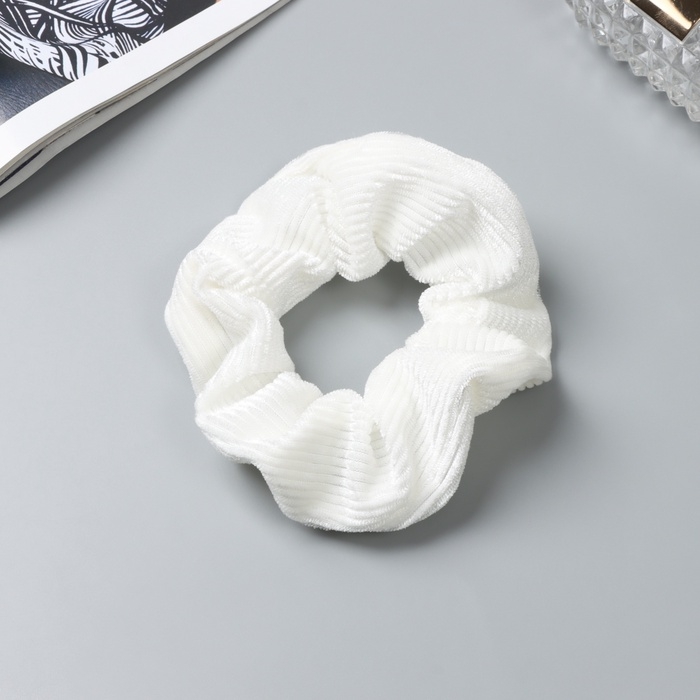 Резинка для волос Резинка для волос "Орбита" элит полосы нежность, 10 см, белый