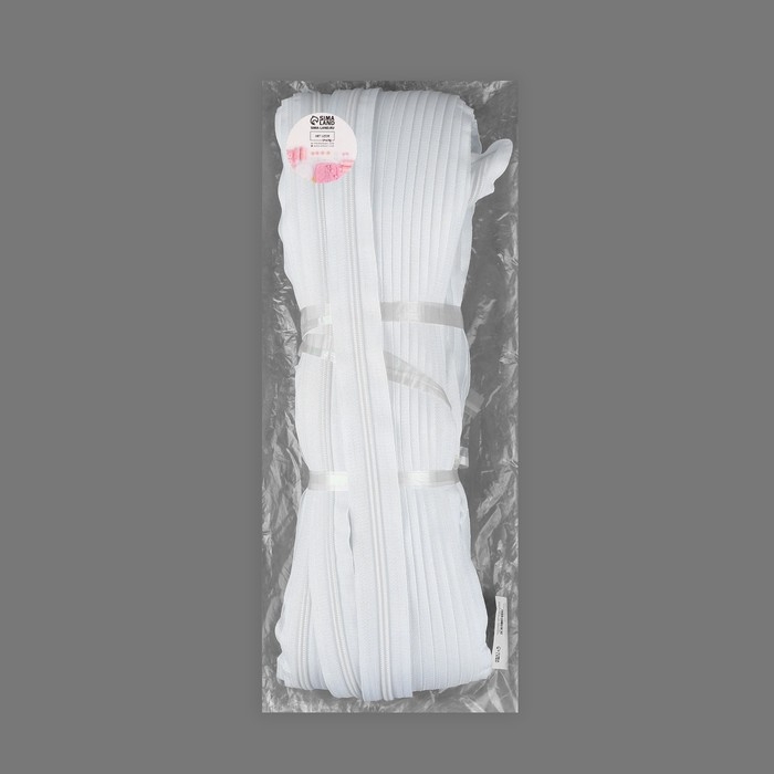 Молния рулонная «Спираль», №5, 100 м, цвет белый