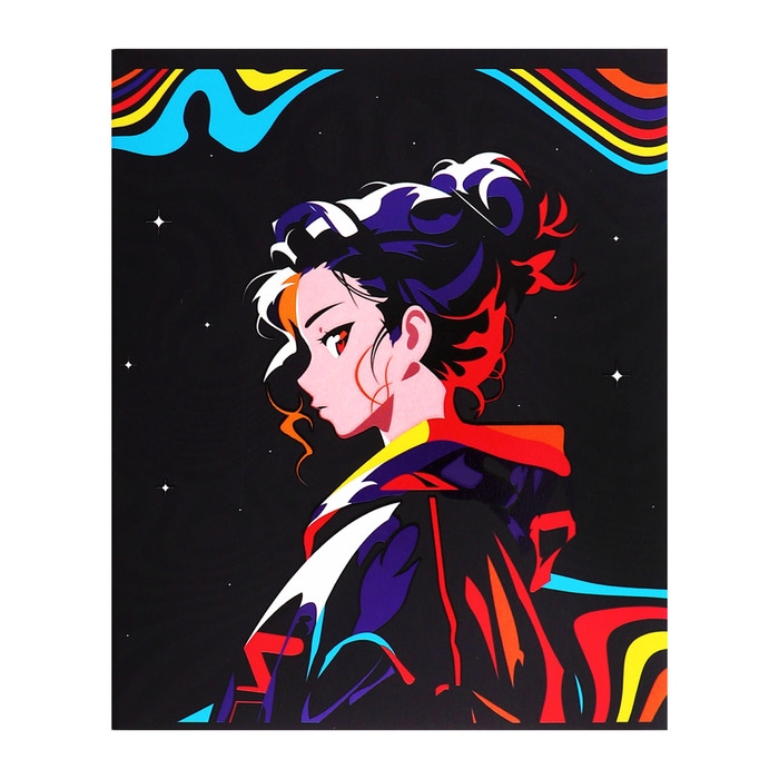 Тетрадь 48 листов в клетку Calligrata Тетрадь 48 листов в клетку Calligrata "Яркая. Аниме", картонная обложка, матовая ламинация + выборочный УФ-лак, блок офсет МИКС