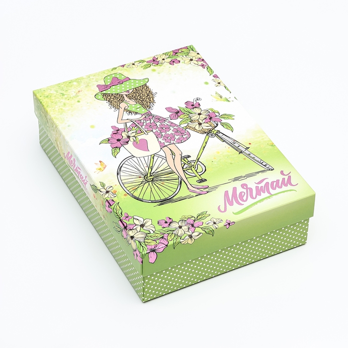 Подарочная коробка сборная Подарочная коробка сборная "Мечтай", 21 х 15 х 5,7 см