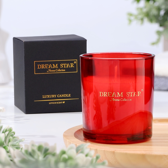 Свеча ароматическая в стакане  Свеча ароматическая в стакане "Dream Star", цветок страсти, 7х8 см