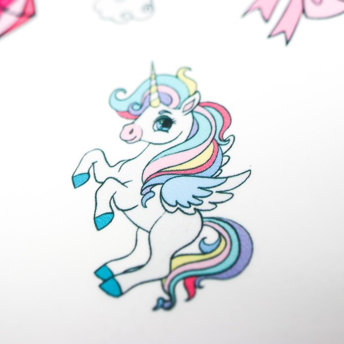 Татуировка на тело Татуировка на тело "Единорожки" 10х15 см