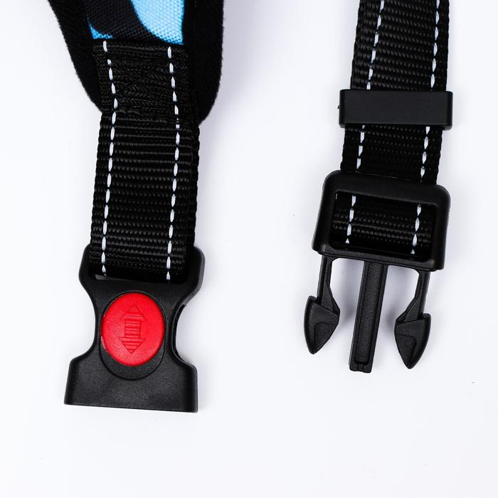 Шлейка К7 мягкая светоотражающая, размер S, ОГ 44-55 см, вес 5-9 кг, голубая хаки Шлейка К7 мягкая светоотражающая, размер S, ОГ 44-55 см, вес 5-9 кг, голубая хаки