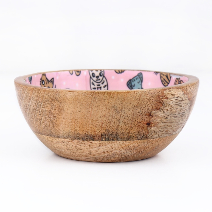 Миска деревянная с рисунком внутри 250 мл Миска деревянная с рисунком внутри 250 мл