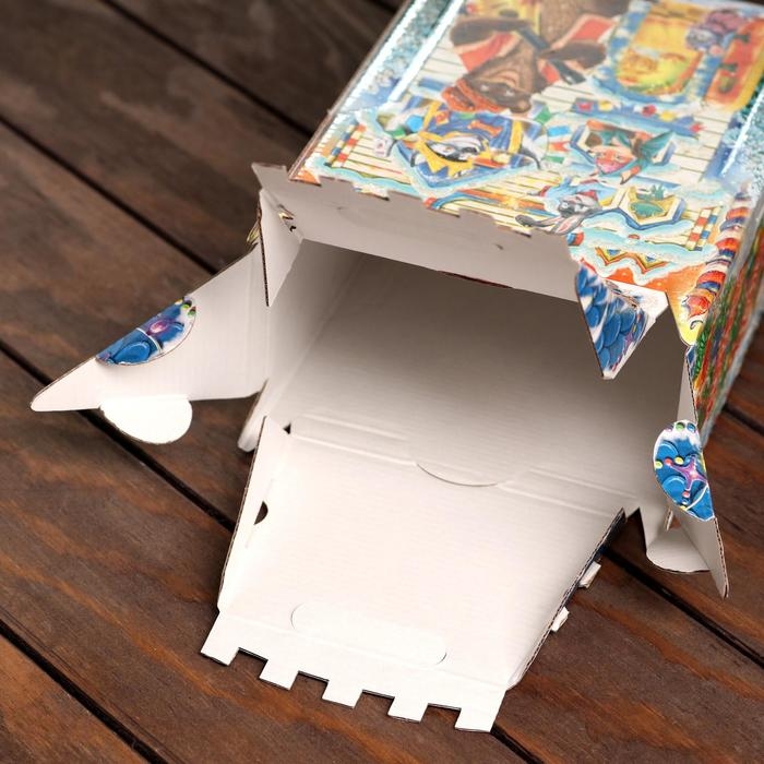 Новый год. Подарочная коробка Новый год. Подарочная коробка "В гостях у Сказки", 16,7 х 10,1 х 34,5 см.