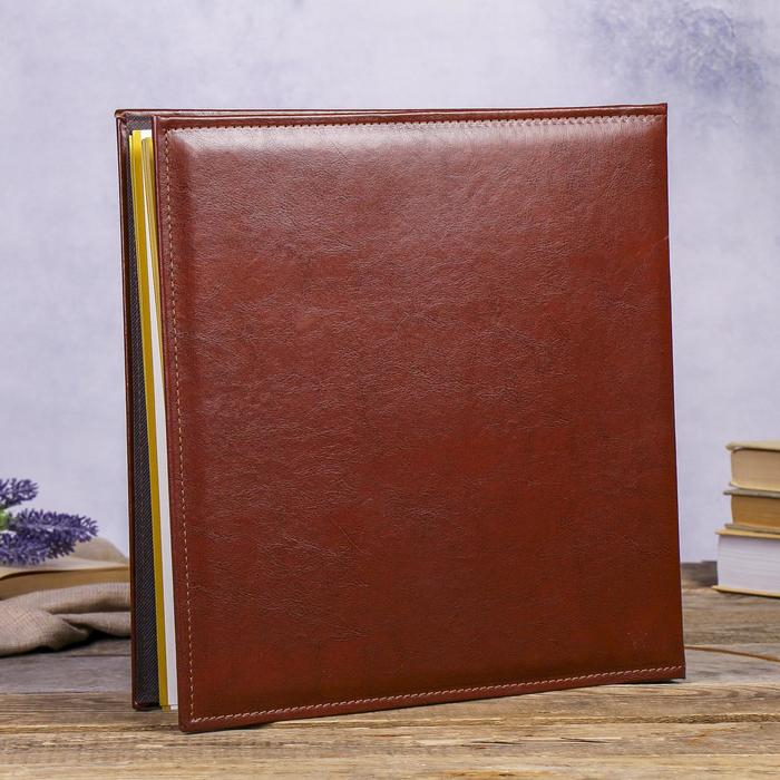 Фотоальбом магнитный 20 листов Фотоальбом магнитный 20 листов "Узорный кант" кожзам 5,5х34х34,8 см