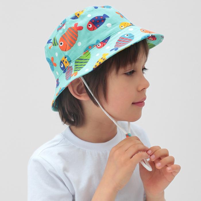 Панама детская KAFTAN Панама детская KAFTAN "Рыбки" р.50 голубой