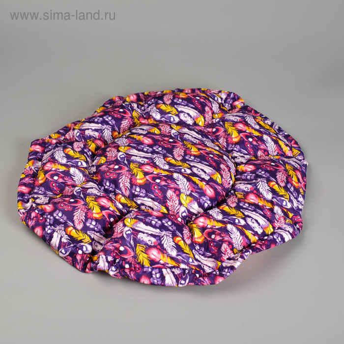 Лежанка-трансформер флисовая на затяжках, 50 см, микс цветов Лежанка-трансформер флисовая на затяжках, 50 см, микс цветов
