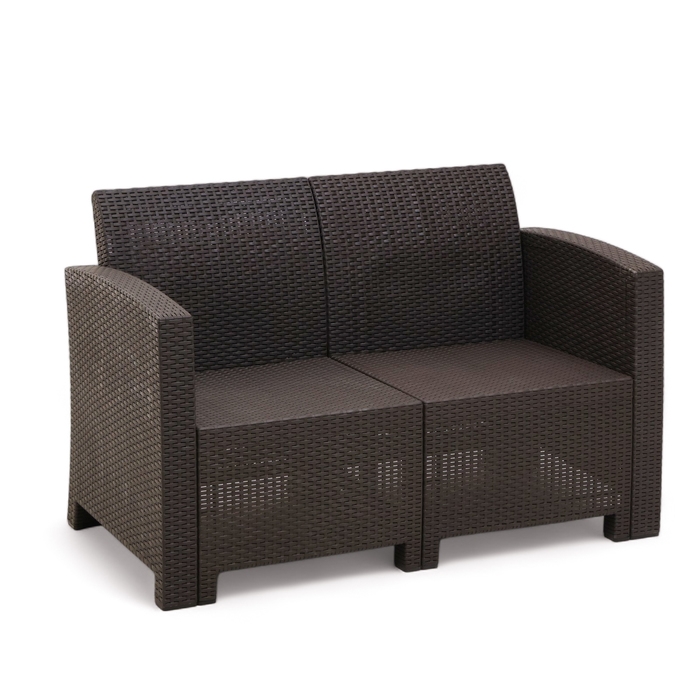 Диван садовый Бора 2-х местный 104 х 66 х 76 см,, венге Диван садовый Бора 2-х местный 104 х 66 х 76 см,, венге