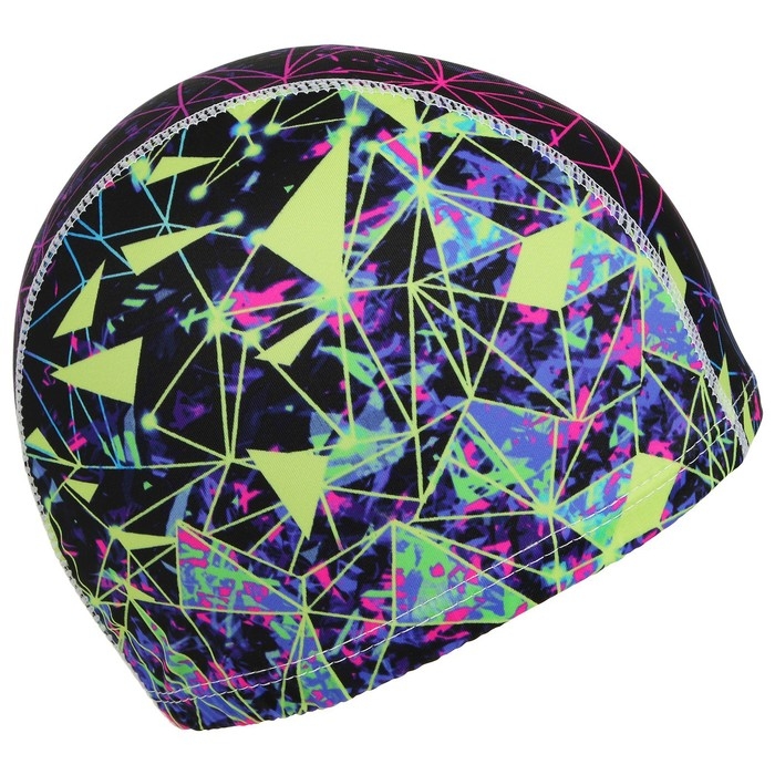 Шапочка для плавания взрослая ONLYTOP, тканевая, обхват 48 см, цвета МИКС Шапочка для плавания взрослая ONLYTOP, тканевая, обхват 48 см, цвета МИКС