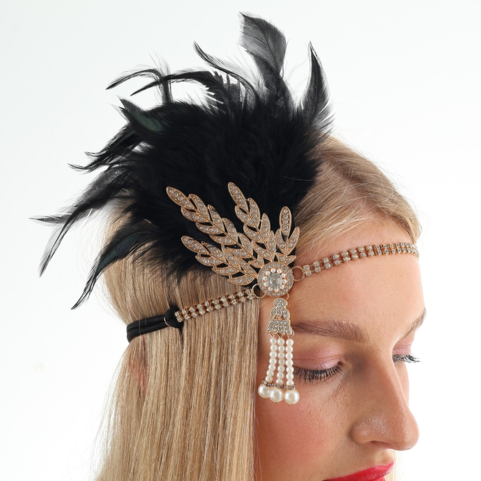 Повязка на голову карнавальная «Леди» Повязка на голову карнавальная «Леди»