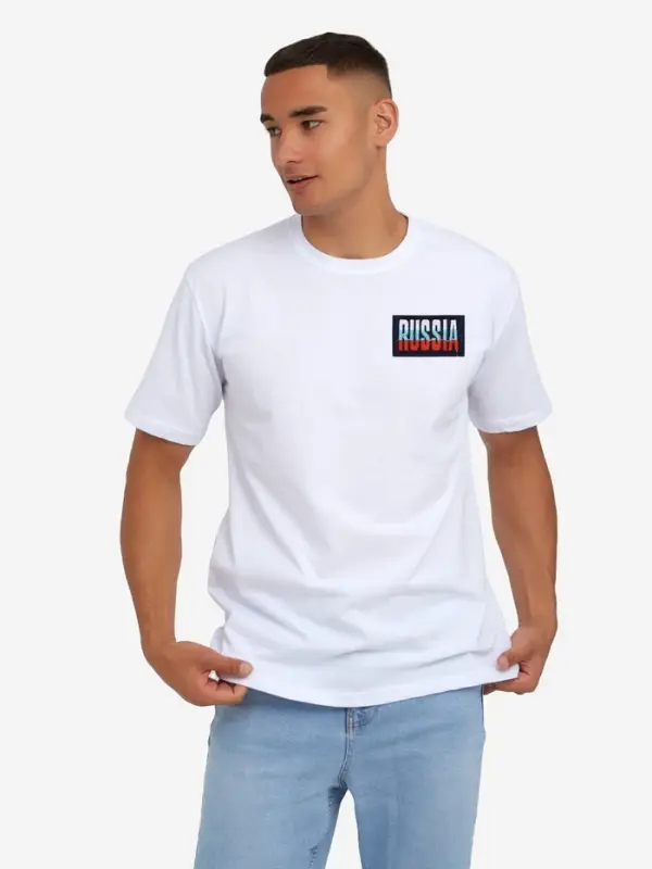 Термоаппликация Russia, 7.4&times;4.2 см, фасовка 10 шт., разноцветная