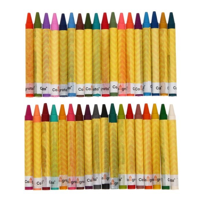 Карандаши восковые 36 цветов в картонной коробе Карандаши восковые 36 цветов в картонной коробе