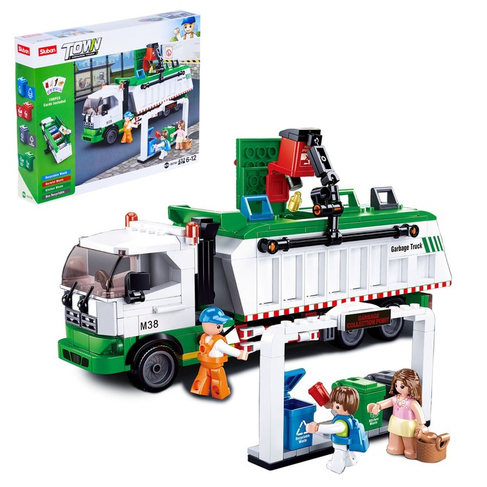 Конструктор Город «Сортировочный мусоровоз», 432 детали Конструктор Город «Сортировочный мусоровоз», 432 детали
