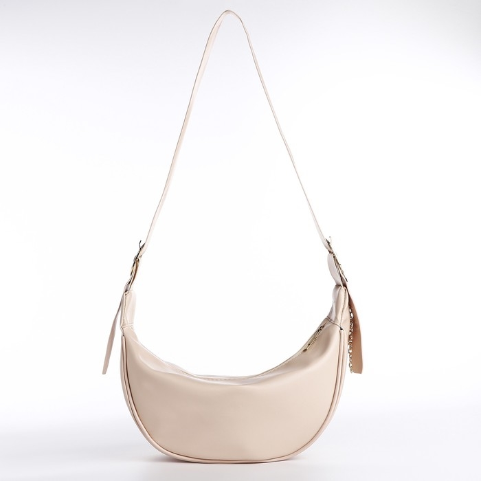 Сумка женская из искусственной кожи NAZAMOK, 28х15 см, бежевый цвет Сумка женская из искусственной кожи NAZAMOK, 28х15 см, бежевый цвет