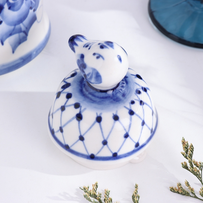 Чайник Чайник "Воробей", 26 х 21 см, гжель