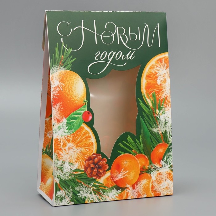 Коробка подарочная новогодняя складная «Зимние прянности», 15 х 7 х 22 см, Новый год Коробка подарочная новогодняя складная «Зимние прянности», 15 х 7 х 22 см, Новый год