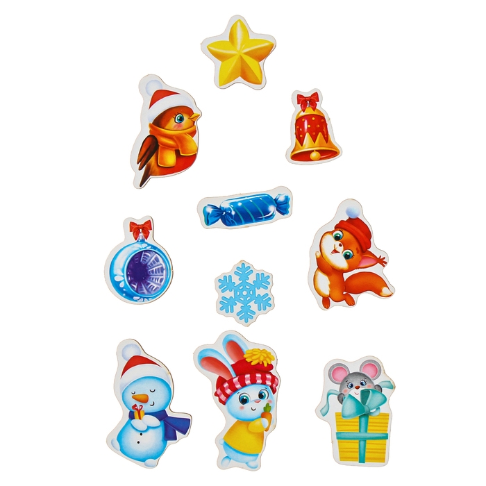 Новогодняя головоломка. Липучки «Новый год! Наряди ёлочку» Новогодняя головоломка. Липучки «Новый год! Наряди ёлочку»