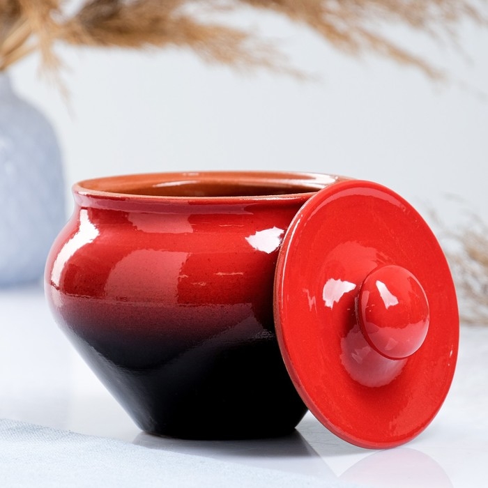 Горшок для жаркого  Горшок для жаркого "Классика" 0,9л красный