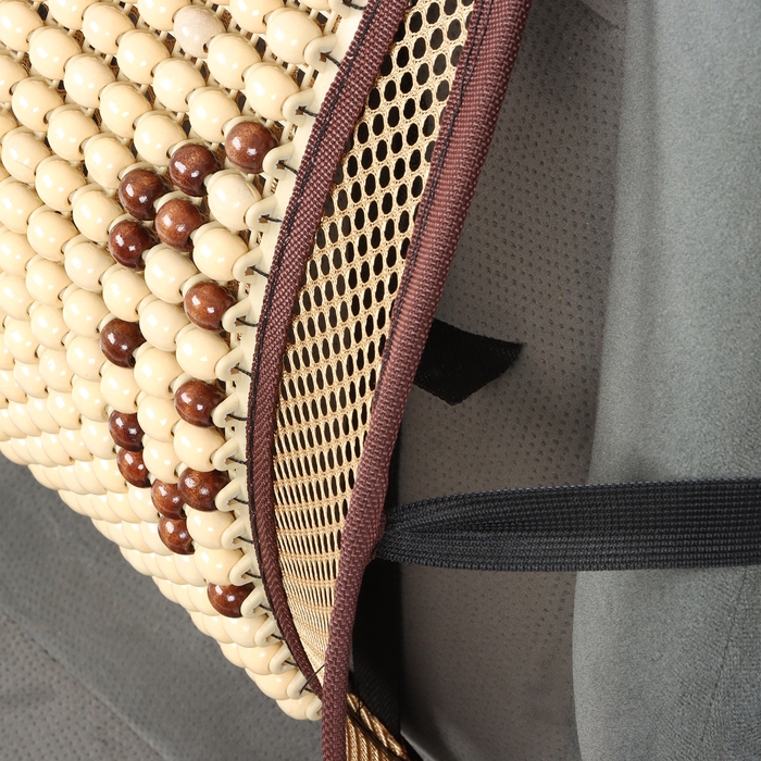 Ортопедическая спинка на сиденье с массажером, 40×40 см, бежевый Ортопедическая спинка на сиденье с массажером, 40×40 см, бежевый