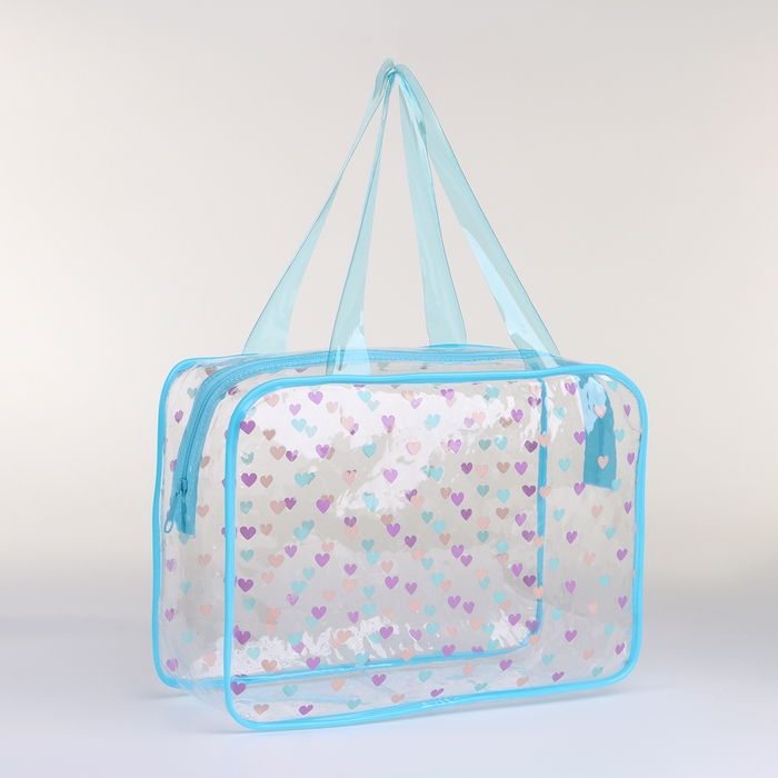 Косметичка на молнии, цвет голубой Косметичка на молнии, цвет голубой