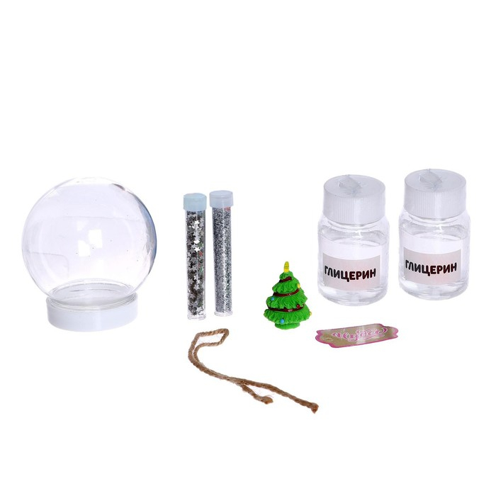 Набор для опытов «Снежный Шар», ёлочка, в пакете
