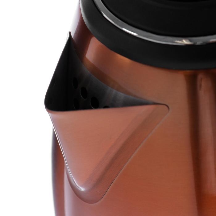 Чайник электрический  Чайник электрический "Матрёна" MA-002, металл, 1.8 л, 1500 Вт, цвет "медь"