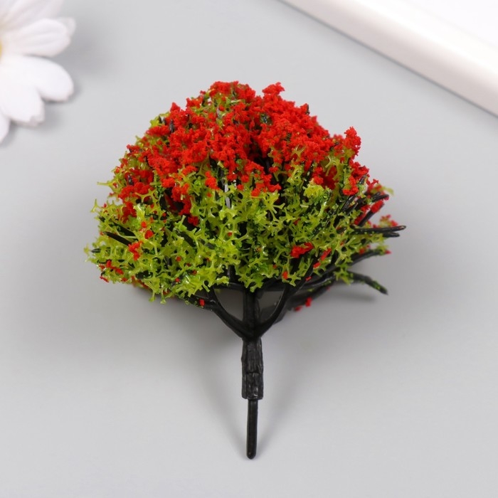 Искусственное растение для творчества пластик Искусственное растение для творчества пластик "Огненное дерево" 9 см