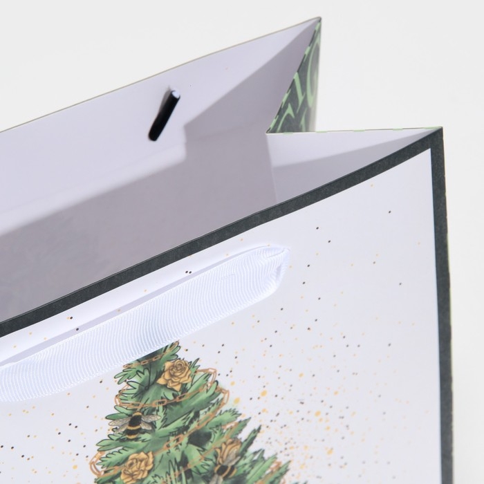 Пакет подарочный новогодний ламинированный квадратный «Подарочки под ёлкой», 22 х 22 х 11 см, Новый год Пакет подарочный новогодний ламинированный квадратный «Подарочки под ёлкой», 22 х 22 х 11 см, Новый год