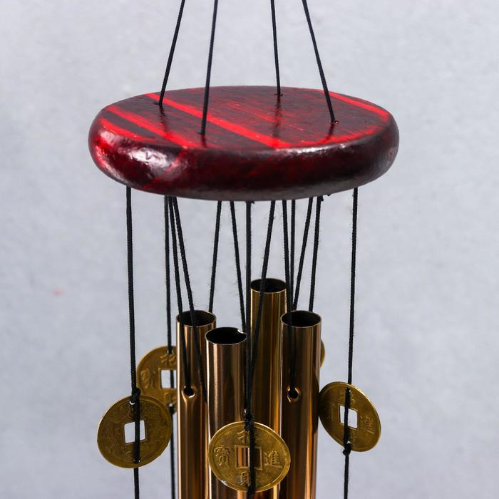 Музыка ветра металл Музыка ветра металл "Веер" 4 трубки 5 колокольчиков 60х8,3 см