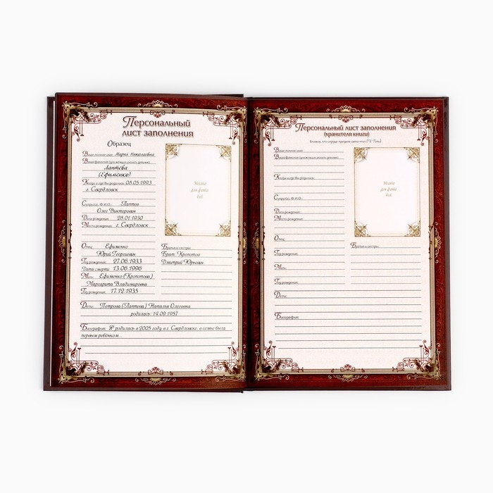 Родословная книга в шкатулке с деревом «Книга моей семьи», 20 х 26 см.