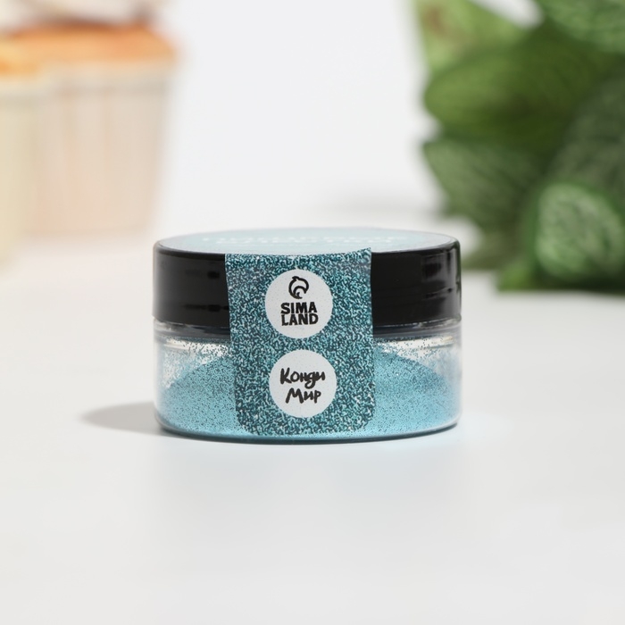 Пищевые блёстки КондиМир крупной фракции, морская волна, 5 г Пищевые блёстки КондиМир крупной фракции, морская волна, 5 г