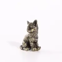 Фигурка декоративная &laquo;Маленький котёнок&raquo;, металл, 1.8&times;1.5&times;2.9 см
