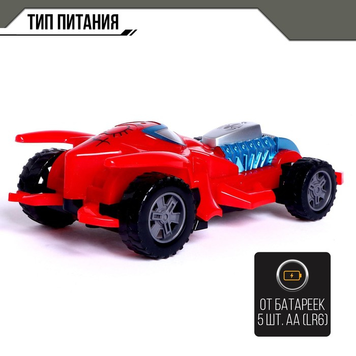Машина радиоуправляемая Spider-Car, работает от батареек, МИКС Машина радиоуправляемая Spider-Car, работает от батареек, МИКС