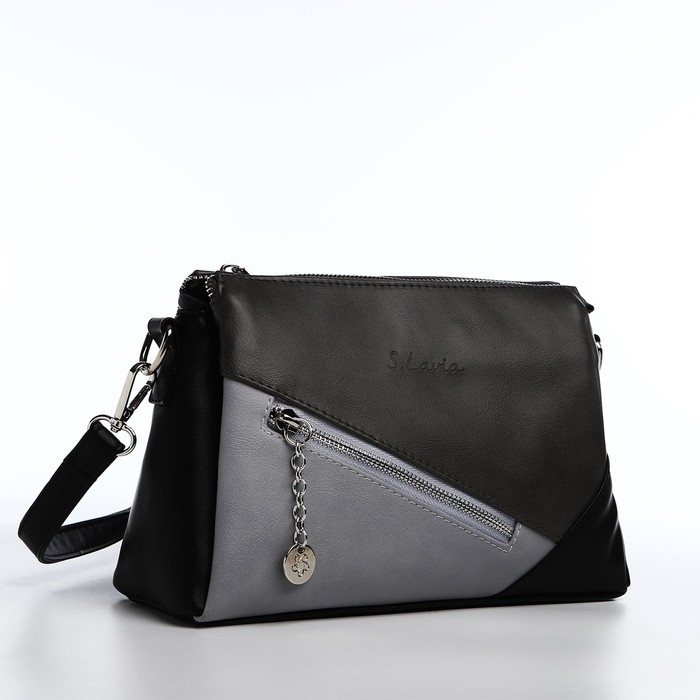 Сумка кросс-боди на молнии, цвет серый Сумка кросс-боди на молнии, цвет серый