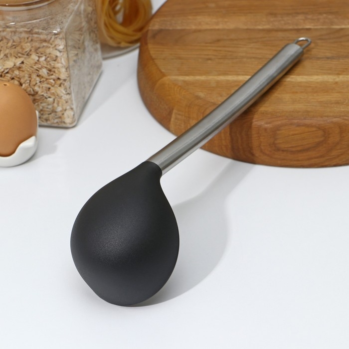 Половник из нержавеющей стали Доляна «Техно», 29 см Половник из нержавеющей стали Доляна «Техно», 29 см