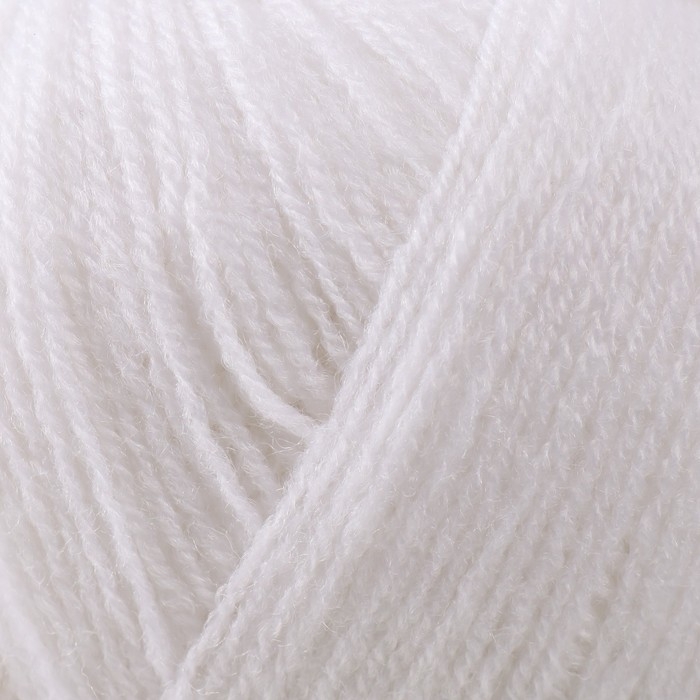 Пряжа Пряжа "Lanagold 800" 49% шерсть, 51% акрил 730м/100гр (55 белый)