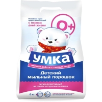 Стиральный порошок "Умка", универсальный, для детского белья, 0+, 6 кг