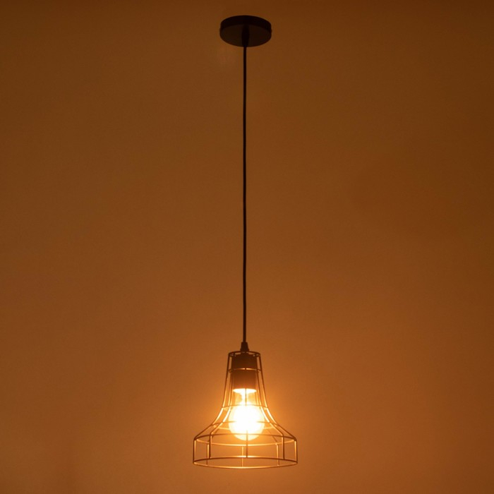 Подвес BayerLux  Подвес BayerLux "Кубок" 1х60Вт Е27 черный 18х18х21см